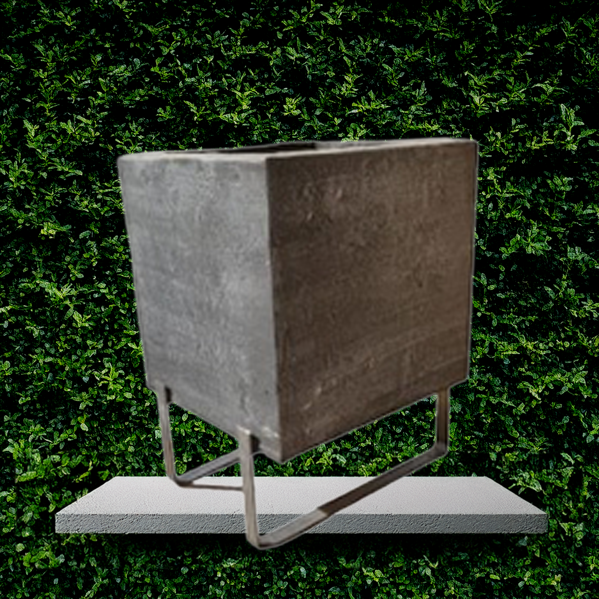 Square Pot with Stand
