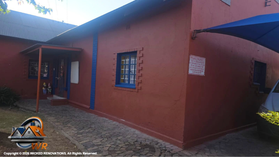 Daycare Renovation in Randfontein: Complete Repairs and Fresh Midnight Blue & Hacienda Paint Finish