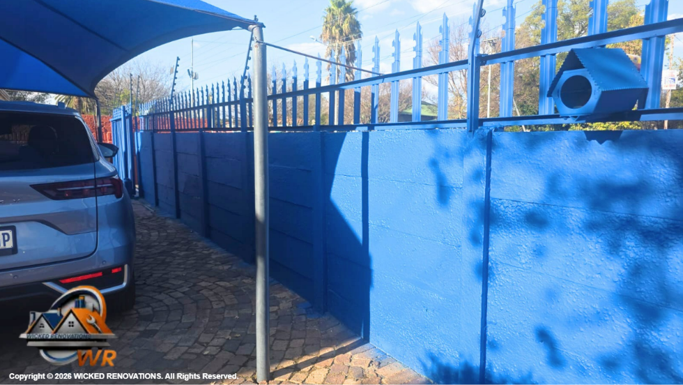 Daycare Renovation in Randfontein: Complete Repairs and Fresh Midnight Blue & Hacienda Paint Finish