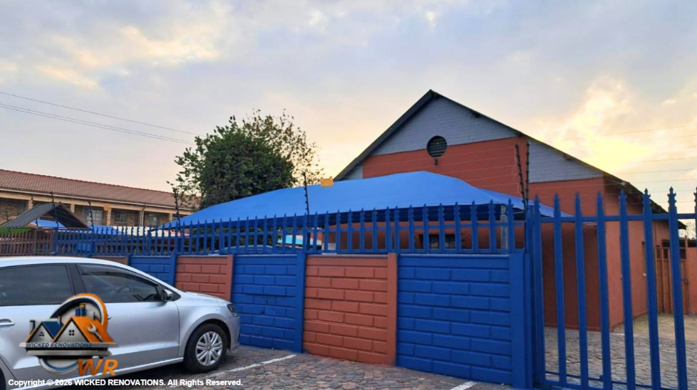 Daycare Renovation in Randfontein: Complete Repairs and Fresh Midnight Blue & Hacienda Paint Finish
